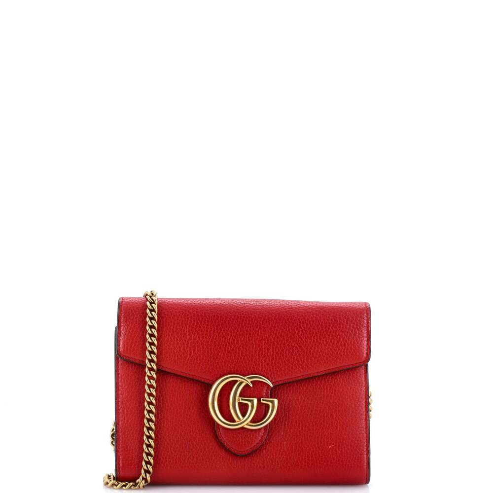 Gucci Gg Marmont Chain Wallet Leather #258958G94B